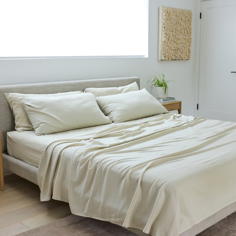 Performance Linen Blend Sheet Set - Final Sale